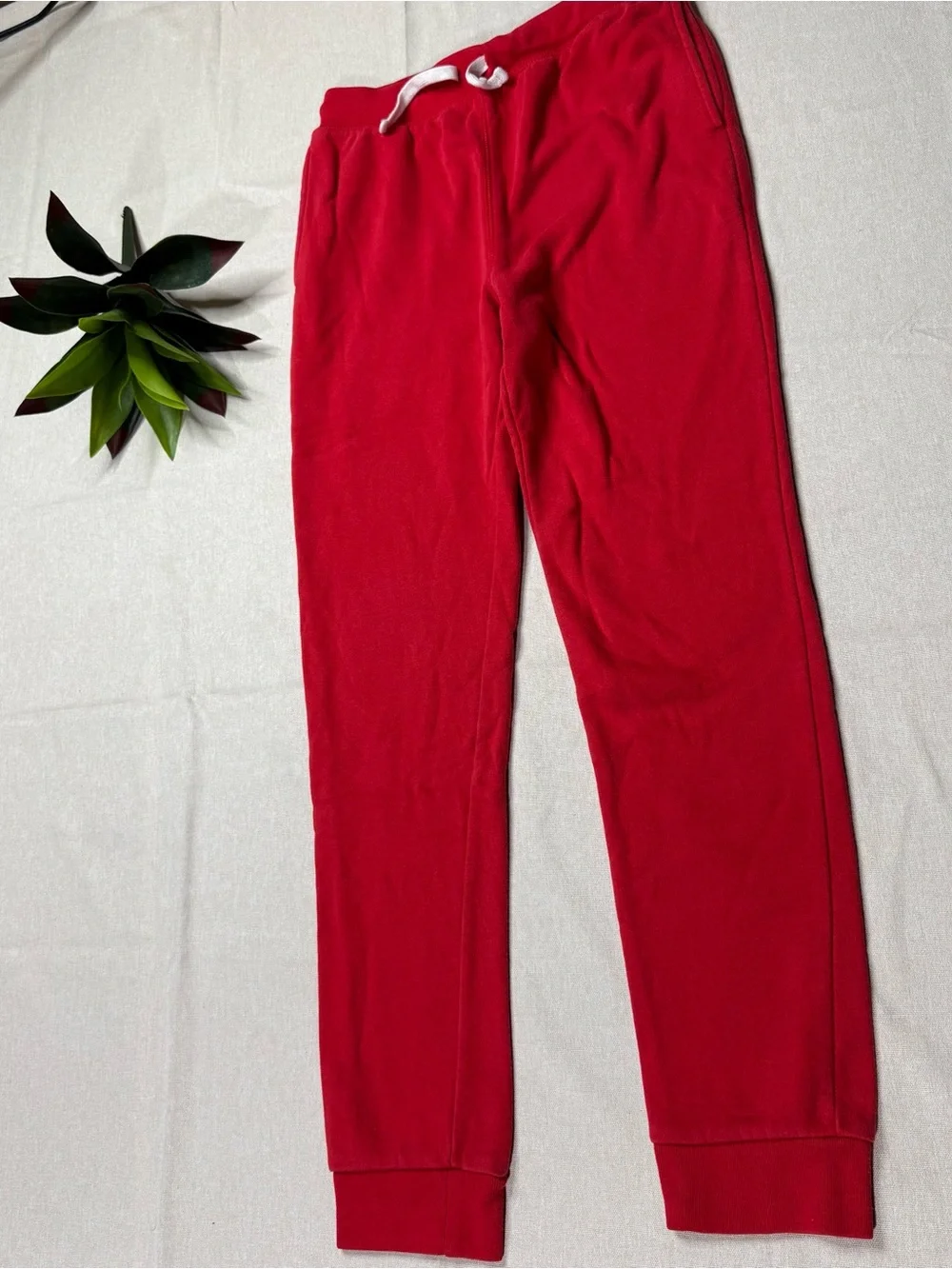 The Children’s Place Red Jogger Sweatpants Boys XXL 16 Fleece